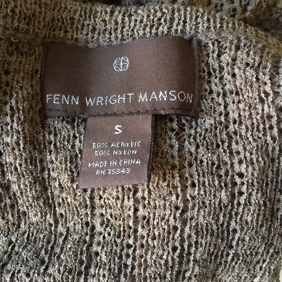 Fenn Wright Manson Open Front Green Cardigan. Size Small. D/A128/3 - Picture 3 of 4